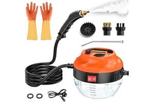 CAYAMA Steam Cleaner 2500W Handheld Steam Cleaner for Kitchen, Handheld Portable Steam Cleaner for Home Use, Handheld Clean Steamers for Cleaning Upholstery, Bathroom, Grout and Tile, Car Detailing