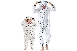 DarkCom Animal Onesie para Niños y Adultos,Carnaval Ropa de Dormir para Niños y Padres,Cosplay Halloween Disfraz Navidad Pijamas