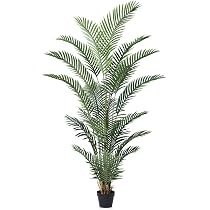 VeriNatural Künstliche Palme 180 cm - Kunstpflanze mit UV-Schutz,Fake Pflanze