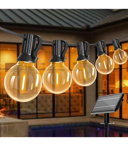 Guirlande Lumineuse Solaire Extérieure 15 M - IP65 étanche - 4 Modes Avec Télécommande - Pour Terrasse, Pergola, Jardin