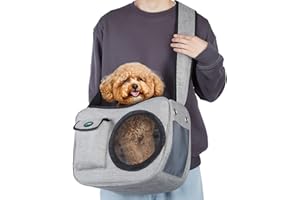 Ownpets Pet Sling Carrier, Pet Airline Carrier Travel Bag, Fit 3.5~5.5KG Cats&Dogs, Comfortable, Adjustable, Perfect for Airline, Travelling, Daily Walk, Outdoor Activity and Weekend Adventure
