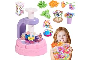 JUKIBOLE Set fai da te di fiori fai da te per bambini, giocattolo creativo, bouquet di fiori di stoffa, kit fatto a mano dai 4 anni, regali educativi per ragazze, compleanno o fai da te con Elter