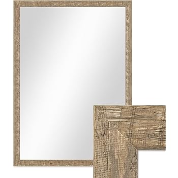 Wandspiegel mit Holzrahmen: Amazon.de: Küche & Haushalt