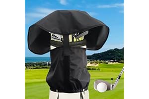 MZSX Golf Bag Rain Cover Impermeable, Negro Capa de Lluvia para Bolsas de Golf en Forma, al Aire Libre Bolsa de Golf Cubierta de la Lluvia, portátil de Golf Capucha de Lluvia para Bolsas de Golf