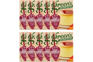 OW GIFTS CO Caramel Dessert Mix Bundle - Green’s Sweet Carmelle 70g (Pack of 10)