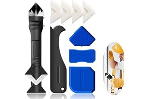 NestNook Narzędzie do wykańczania silikonowego uszczelniacza, narzędzie do usuwania uszczelniaczy, silikonowe narzędzie do usuwania uszczelnień i aplikatorów, z 5 silikonowymi podkładkami i 4