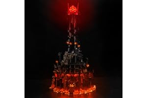 BRICKBLING Aktualizacja wersja zestaw świateł LED do Lego 10333 The Lord of The Rings: Barad-dûr (nie Lego), zestaw oświetlenia dekoracyjnego do Lego The Lord of The Rings: Barad-dûr 10333 kreatywne zabawki