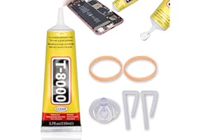 AN-WATTY 110ml T8000 Colla per Display Smartphone, Colla Schermo Cellulare, Colla per Plastica Forte Professionale, Colla per Ceramica, Super Attack Forte, Colla per Vetro Extra Forte Trasparente