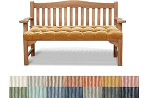PHUSTJKL Bankauflage Bankkissen Stuhlkissen 120X35X6CM rutschfeste Gartenbankkissen Bankpolster Rückenkissen Schaukel Sitzkissen für Outdoor Indoor Gartenmöbel Terrasse Drinnen-Kurkuma