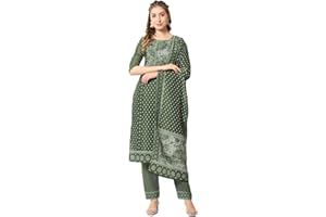 Parvdi Kurta-Set für Damen mit Dupatta-Stil, indischer Stil, Partykleidung, bedruckt, gerade, Kurti mit Hose