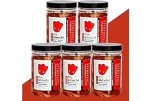MR.KIMCHI 5 X 330g GET 1 Free Jar Freshly UK- made Kimchi based on Authentic Korean Recipe (Natural Fermentation, Natural Probiotics, No Artificial Additives)