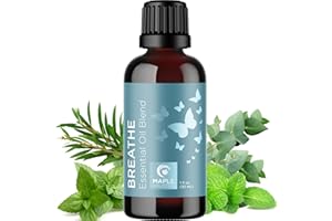 MAPLE HOLISTICS Breathe Essential Oil for Diffuser - Invigorating Breathe Essential Oil Blend with Eucalyptus Peppermint Tea Tree and Mint Essential Oils for Diffusers for Home and Shower Aromatherapy (30mL)