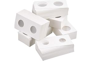 SMARTPOORER DEZHI 300 Piezas de Soporte de Moneda de Cartón Surtido de Flip Mega, 2 por 2 Pulgadas Funda de Moneda de Cartulina de Flip para Materiales de Colección de Monedas (6 Tama&n