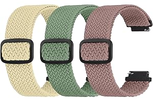 Ecogbd Elastic Nylon Replacement Strap 16mm 18mm 20mm 22mm, Quick Release Watch Straps, Soft Fabric Adjustable Breathable Sport Strap Women Men