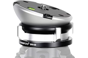 SUNWAYFOTO Base di livellamento DYH-68 Testa treppiede Capacità di carico 10 kg