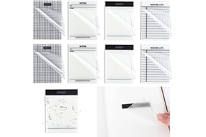VALICAER 400 sztuk wielokrotnego użytku liście naklejki Transparent Sticky Notes, Notatki przezroczyste naklejki bloki notatek samoprzylepnych, do czytania biurowych notatek na adnotacje i poprawki