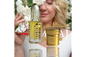 HAFSA ARABIAN FRAGRANCES LTD Arabian Jasmine - Perume Oil 3ml Roll On by Amwaj Perfumes and Attars, Made in U.A.E