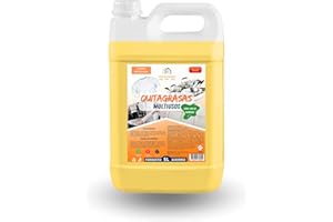 Desengrasante Concentrado Extrafuerte Proquimar – Limpiador Profesional para Cocinas, Baños, Vehículos y Más – Elimina Grasa y Suciedad Incrustada – Garrafa de 5 Litros