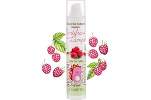 AZETA BIO Dentifricio biologico certificato con xilitolo - Linea Bimbi (kids) - confezione da 50 ml al gusto lampone - rafforza gengive e lo smalto - non contiene fluoro