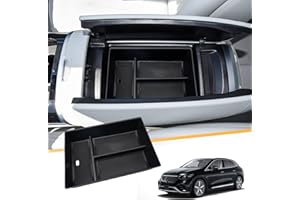 LFOTPP Compatible con Merced-es Ben-z EQE V295 EQS V297 2022+ consola central, caja de almacenamiento, accesorios EQE EQS, organizador de reposabrazos, bandeja de almacenamiento central, guantera