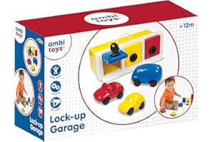 Ambi Toys, Lock-Up GarAge, Colour Matching Toy, Ages 1 Year Plus