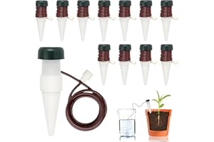 FANGCCC 12 Stück Automatisches Bewässerungssystem für Pflanzen, Selbstbewässerung Tonkegel für Topfpflanzen Balkon & Zimmerpflanzen Urlaubsbewässerung Indoor Outdoor (Weiß-12PCS)