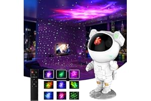 AONESY Astronaute Projecteur Ciel Etoile, Lampe Etoile Projecteur Galaxie LED Planetarium Projecteur Starry Lampe, Veilleuse Enfant avec Télécommande/Bluetooth/Timer pour Noël, Chambre d'Enfant, Décoration