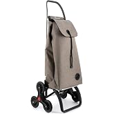 Shopping Trolley Rolser I-Max ZD 6 Wheels Stair Climber Beige
