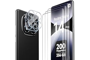 ELYCO Schutzfolie kompatibel mit Xiaomi Redmi Note 14 Pro 5G / POCO X7 5G für Panzerglas, 3 Pcs Schutzglas & 2 Pcs Kameraschutz, 9H Härte Anti-Kratzer, HD Klar 3D Displayschutzfolie