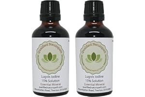 QUALIFIED NATUROPATH - PROFESSIONAL PRACTITIONER PRODUCTS Lugols Iodine Solution 15% - Twin Pack - 50ml x 2 with Dripper/Dropper Top