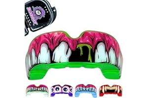 BLOODSHOT | Custom Fit Mouth Guard for All Contact Sports | Rugby, Boxing, BJJ, Hockey, MMA | Protective Gum Shield for Adults & Kids 12+ | Easy 2-Minute Molding with Carry Case (Gum Smash Green)