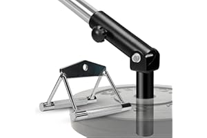 Yes4All T-Bar Row Plate Post Insert Landmine Attachments – Fit 5cm Olympic Bars – Full 360° Swivel Multifunctional Gym Equipment for Full Body Workout