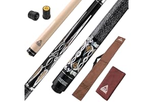 ‎CUESOUL CUESOUL 58 Zoll Pool-Queue,21oz,13 mm Spitze, Billard-Queue mit Irish Wrap, verpackt in blau/brauner Queue-Tasche