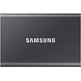 Samsung T7 Portable SSD - 2 TB - USB 3.2 Gen.2 External SSD Titanium Grey (MU-PC2T0T/WW)