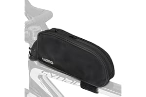 UZIRO Bolsa Manillar Bicicleta, Facil Colocar en Cuadro, Bolsa para Gravel, Bikepacking, Impermeable, Compatible para Colocar Herramientas Bicicleta de MTB