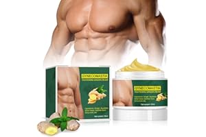 NEXOLLA Gynecomastia Tightening Ginger Cream, Crème Gynécomastie Crème Gingembre, Crème Brûlante de Graisse de Gingembre Anti Cellulite Crème pour Corps, Taille, Abdomen, Jambes et Poitrine