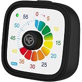 NPO Mutfak,Ders,Yemek i&ccedil;in 60dk Analog Alarm Zamanlayıcı,Pomodoro &Ouml;ğrenci Motivasyon Saati (Kırmızı)
