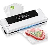 Bonsenkitchen Vacuum Sealer, 4 Operating Modes, VS2000 | Vacuum Sealer, 5 Vacuum Bags, 1 External Suction Hose
