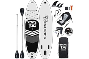 Tigerxbang SUP Board Stand Up Paddling Board Komplettes aufblasbares Paddle Zubehör
