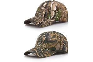 EHDWXVZM 2 Sombreros de Pesca y Gorras de Béisbol de Camuflaje para Hombre - Sombrero del Desierto Ajustable