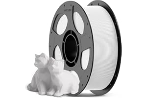 ANYCUBIC Filamento PLA 1,75mm, Filamento ad Alta Velocità per Stampante 3D, Identificazione Intelligente per Stampa Intelligente, Precisione Dimensionale +/- 0,02mm,1KG Bianco Brillante