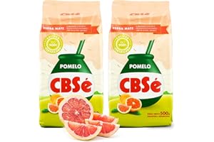 YERBEE CBSé Yerba Mate Tè Pomelo 1 kg (0.5 kg x 2) | Set Mate Argentino | Bevanda disintossicante ed energetica