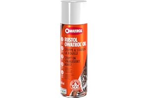 OWATROL – RUSTOL – Antirouille Incolore - Stop Rouille Pénètrant Surfaces Métalliques Plastiques Verre Bois - Apprêt et Sous-Couche – Vernis Antirouille Multi-Surfaces - Aérosol – 500 ml