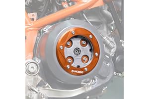 NICECNC Kupplungsabdeckung Schutz Compatible with 690 SMC R/Enduro R 2008-2023, Compatible with Husqvarna 701 Enduro/Supermoto/Svartpilen/Vitpilen 2016-2023, Schwarz, See Fitment