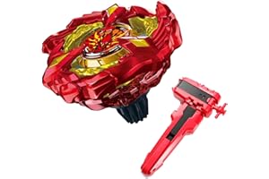 BOVANPOO Burst Spinning Toupie, Pack Soar Phoenix 9-60GF avec Lanceur à Corde Deluxe et Poignée, Toupie Détachable, Jeu De Bataille Cadeau Jouet pour Filles et garçons