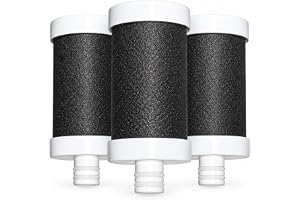 HAHN Technology® Set med 3 reservpatroner – aktivt kol med keramiska kulor och mikrofilter