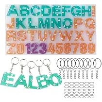 Moule Silicone Résine époxy Alphabet 26 Lettres - Grand Format 10x8x2 Cm, Réutilisable Pour Bijoux Et DIY - 2