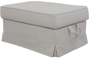 Dagra Perfekter Bezug für EKTORP Hocker (Light Gray A23)