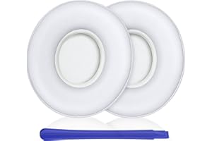 TesRank Cuscinetti per Beats Solo 3 & Solo 2, Cuscinetti Auricolari di Ricambio per Beats Solo 3 & Solo 2, Cuscino Auricolari Professionali per Beats Solo 3 & Solo 2 - Bianco