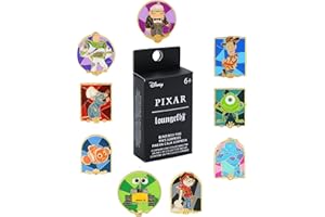 FUNKO Loungefly Disney Pixar Character Stain Glass Blind - Woody - Disney Pixar: Toy Story - Blind Box Enamel Pins - Amazon Exclusive - Collectable Novelty Brooch - For Backpacks & Bags